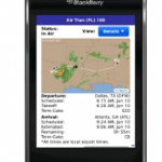 Flight Tracker on the BlackBerry Storm