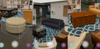 Wayfair's AR features for iOS 11 devices.