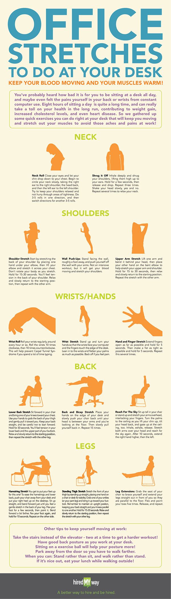 Stretching Exercises That You Can Do At Work