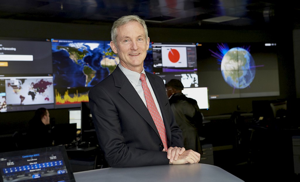 Image caption: Akamai CEO Tom Leighton. File photo.